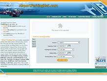 Tablet Screenshot of airportparkingnet.com
